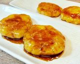 バター焼きの いも餅‥甘辛タレ味作り方3写真
