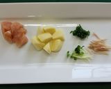 鶏肉の香味野菜サラダ仕立て（腎臓病食）作り方2写真