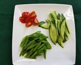 鶏肉の香味野菜サラダ仕立て（腎臓病食）作り方7写真