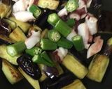 ちょい辛♪タコと夏野菜のチーズ焼き作り方7写真