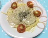 ゴルゴンゾーラとケチャップの冷製スパ作り方8写真