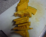 レンジで簡単　かぼちゃの甘辛おかず作り方1写真
