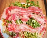 チンするだけ！豆苗豚肉巻き！生姜ポン酢作り方5写真