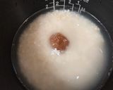 簡単もち麦の梅ごはん丼山芋アボカド作り方1写真