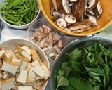 空芯菜と厚揚げのにんにく胡麻だれ炒め作り方1写真