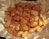 簡単★ベビースターとたっぷり葱の鶏肉ピザ作り方2写真