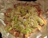簡単★ベビースターとたっぷり葱の鶏肉ピザ作り方3写真