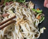 白だしでパパッと簡単！夏野菜で焼うどん♡作り方6写真