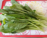 小松菜のからし和え。作り方1写真