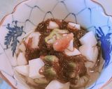 簡単！オクラと長芋のもずく三杯酢作り方5写真