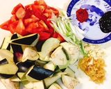 夏向きトマト麻婆茄子作り方1写真