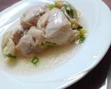 簡単お手軽♪さっぱり薬味の蒸し鶏もも作り方8写真