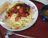 なすトマトパスタ（血管ダイエット1270作り方3写真