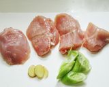 鶏胸肉のサラダとレタスのスープ作り方1写真