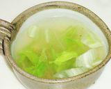 鶏胸肉のサラダとレタスのスープ作り方6写真