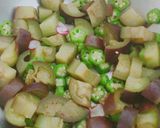 夏野菜◎茄子とオクラの明太子冷製パスタ作り方3写真