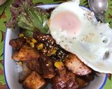 豚ロースでトンテキ目玉焼きのせ丼☆作り方7写真