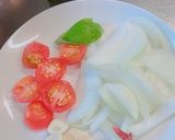 玉ねぎとプチトマトのアヒージョ風作り方1写真