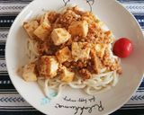 レンチン簡単☆肉みそ麻婆担々うどん作り方7写真