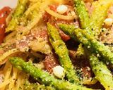 アスパラ＆プチトマトソースのパスタ作り方4写真
