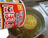 最速のカップ麺の鍋ラーメン作り方8写真