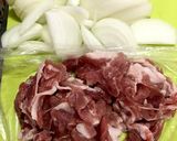 簡単！豚肉のトンカツソース玉子とじ作り方1写真