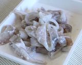 スルメイカとキュウリのワタ炒め作り方3写真