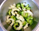 ゴーヤと素麺のアレンジ冷やし中華サラダ作り方1写真