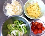ゴーヤと素麺のアレンジ冷やし中華サラダ作り方2写真