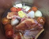 鶏ガラでチキンスープ作り方4写真