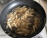簡単、ゴボウしぐれ煮、豚コマコンニャク。作り方2写真