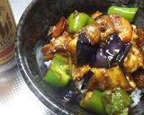 揚げナスと豚肉の味噌炒め　ガッツリ丼も可作り方9写真