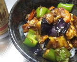 揚げナスと豚肉の味噌炒め　ガッツリ丼も可作り方9写真