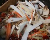 ５種の野菜、カレー炒め。作り方5写真