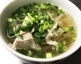 もやしと豚細切りの和風スープ作り方4写真