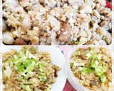 焼き鳥残りで♪卵を生かしたアレンジ炒飯♪作り方6写真