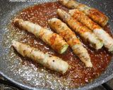 オクラの豚巻き焼き・ピリ辛ポン酢味。作り方5写真