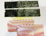 ベーコンと海苔とチーズの卵焼き作り方2写真