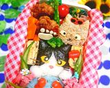 猫好きさんへ『ねこと金魚』弁当♡作り方21写真
