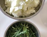 ニラキャベツナのレンチンぶっかけゴマ油！作り方1写真
