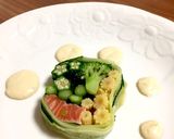 簡単 綺麗なサーモンと夏野菜のテリーヌ作り方13写真