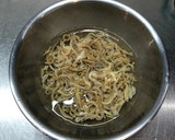 ゆでぼし大根の豚キムチ炒め作り方1写真