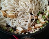 あたた生だししょうゆで麻婆焼きうどん作り方6写真