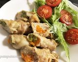 和風豚肉ロール☆エノキ、アスパラ巻き作り方5写真