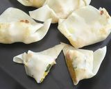 魚肉ソーセージとカボチャのワンタン焼き作り方6写真