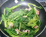 ほうれん草のベーコンバター炒め☆簡単!!作り方4写真
