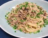 余った鶏そぼろで和風ミートパスタ作り方4写真