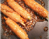 焼肉のたれで簡単★野菜の肉巻き★作り方6写真