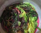 アマランサスの葉のおかか和え作り方3写真