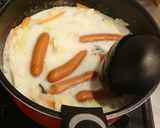 パン耳も消費☆お手軽！牛乳コンソメスープ作り方3写真